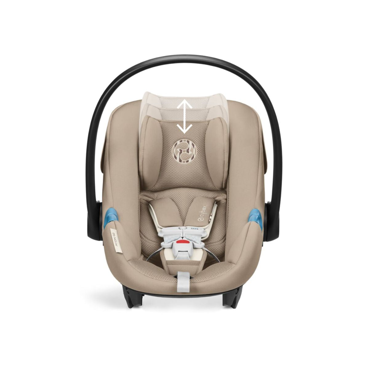 Cybex Aton G2 with Load Leg Base - Almond Beige - Comfortable as Baby Grows